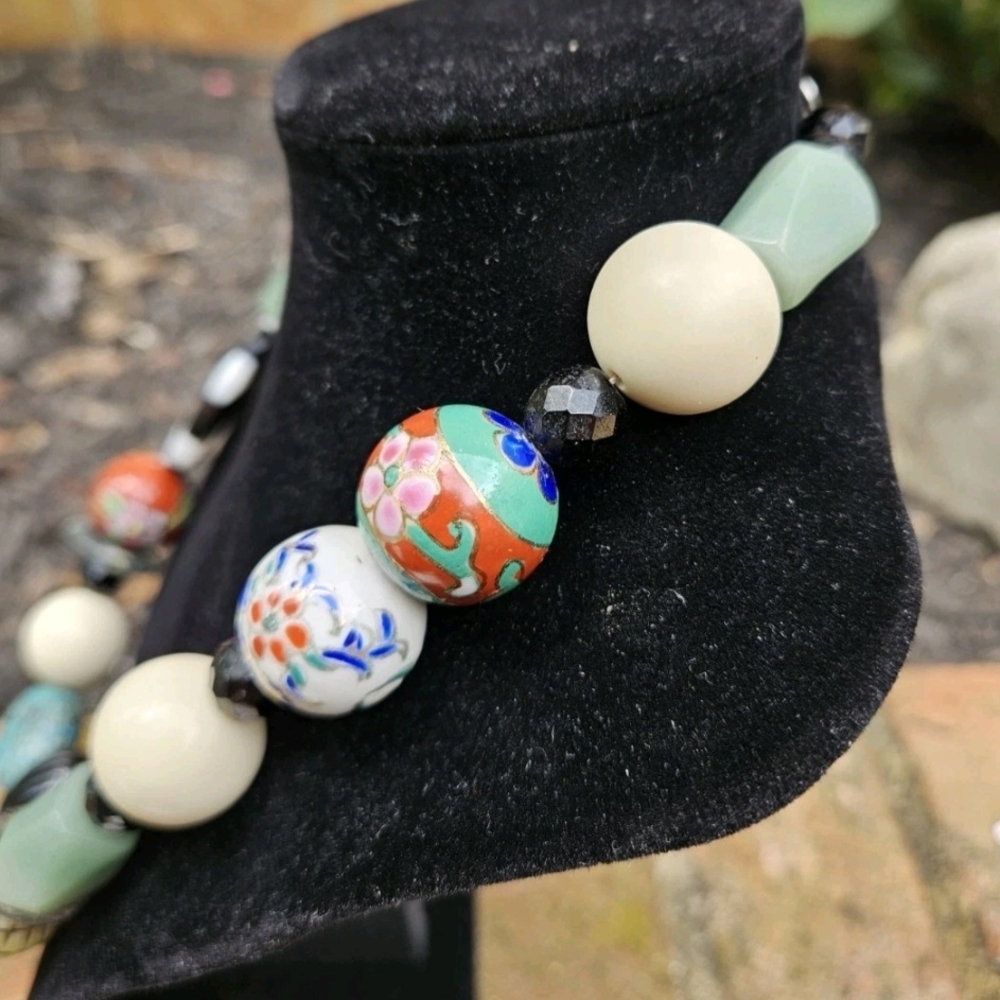 Handcrafted Multicolor Statement Necklace - image 5